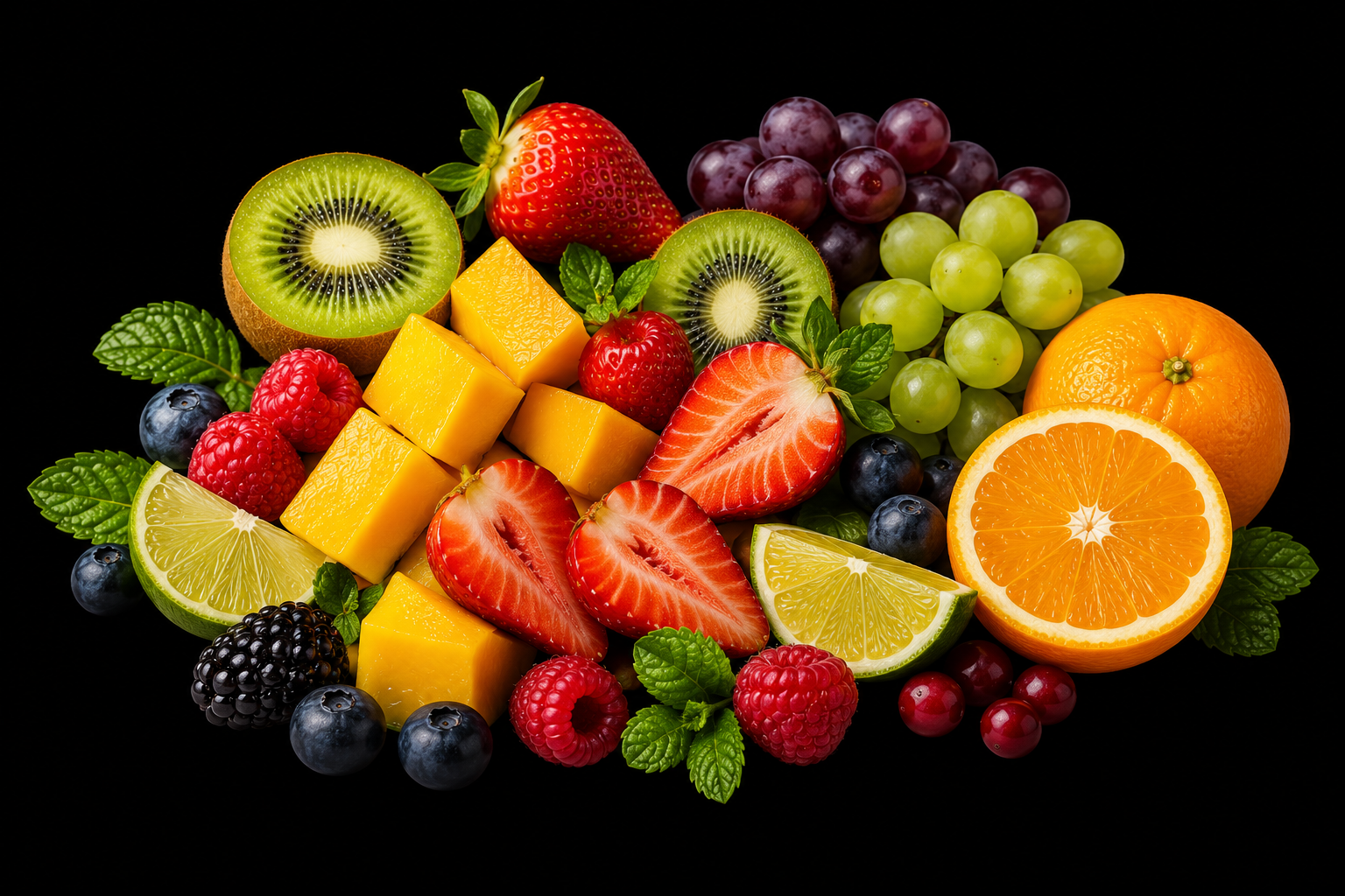 Frutas selecionadas